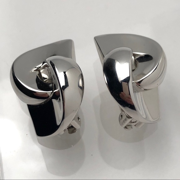 RARE VTG 70s DIOR “CD” LOGO MODERNIST EARRINGS - Picture 11 of 14